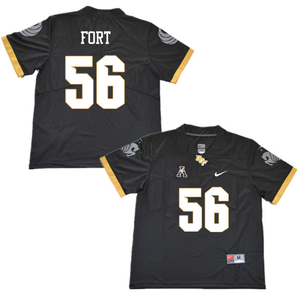 Men #56 Filippo Fort UCF Knights College Football Jerseys Sale-Black